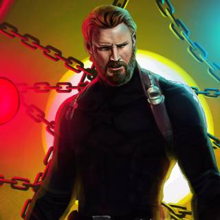 Captain America beard 4k PC wallpaper