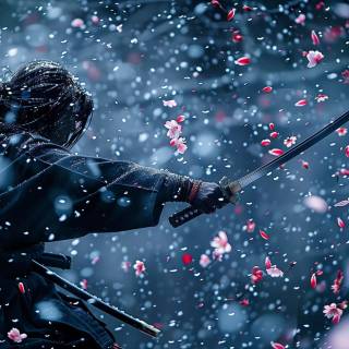 Samurai 4k laptop wallpaper