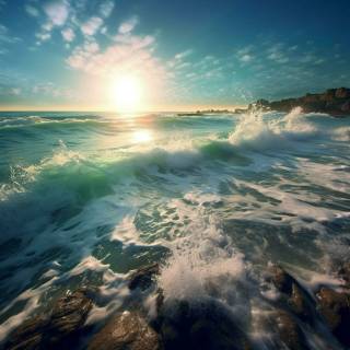 4k blue ocean wallpaper