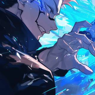 Gojo vs Sukuna phone wallpaper