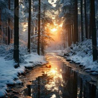 Snow forest iPhone wallpaper