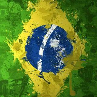 Brazil flag iPhone wallpaper