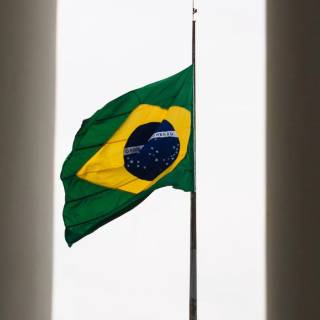 Brazil flag iPhone wallpaper