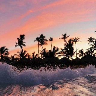 iPhone beach sunset wallpaper