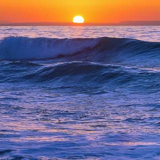 iPhone beach sunset wallpaper