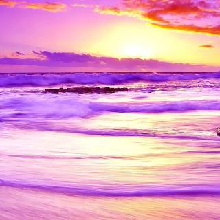 iPhone beach sunset wallpaper