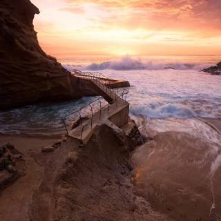 iPhone beach sunset wallpaper