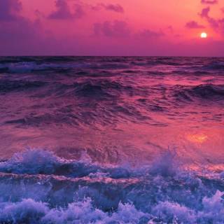 iPhone beach sunset wallpaper