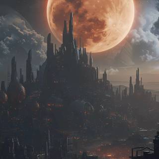 Dystopian phone wallpaper