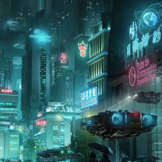 Dystopian phone wallpaper