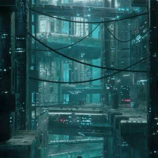 Dystopian phone wallpaper