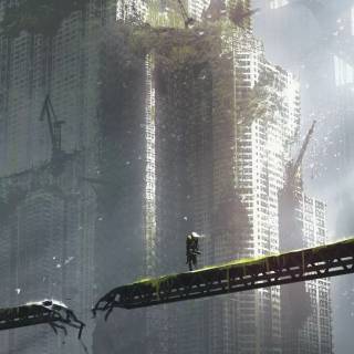 Dystopian phone wallpaper