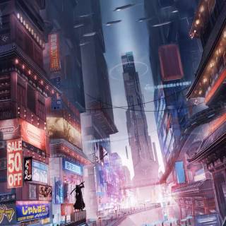 Dystopian phone wallpaper