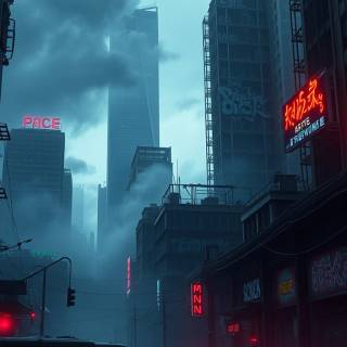 Dystopian phone wallpaper