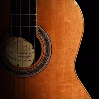 Acoustic guitar phone wallpaper