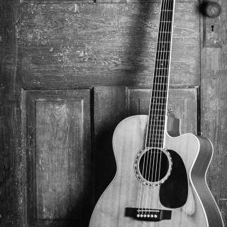 Acoustic guitar phone wallpaper
