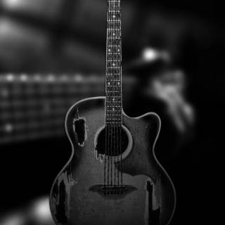 Acoustic guitar phone wallpaper