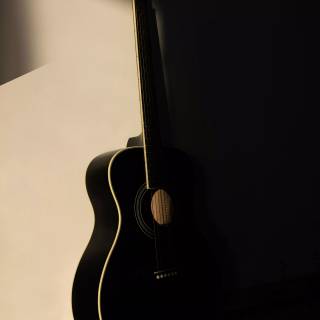 Acoustic guitar phone wallpaper