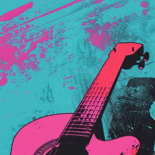 Acoustic guitar phone wallpaper