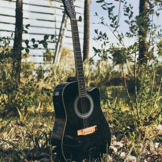 Acoustic guitar phone wallpaper