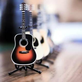 Acoustic guitar phone wallpaper