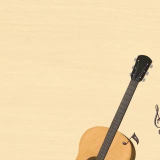 Acoustic guitar phone wallpaper