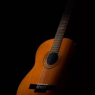 Acoustic guitar phone wallpaper