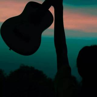 Acoustic guitar phone wallpaper