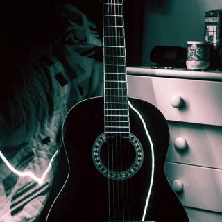 Acoustic guitar phone wallpaper