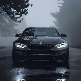 Black BMW phone wallpaper