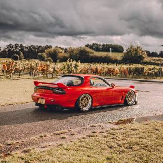 Mazda Rx-7 iPhone wallpaper