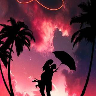 Minimal couple mobile wallpaper