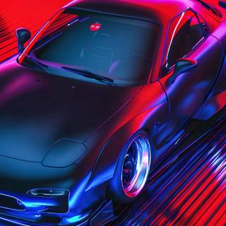 Mazda Rx-7 iPhone wallpaper