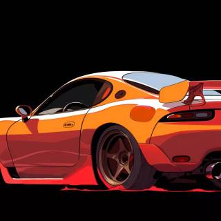 Mazda Rx-7 iPhone wallpaper
