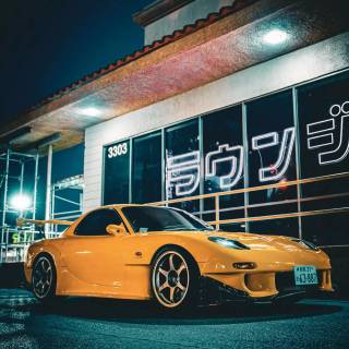 Mazda Rx-7 iPhone wallpaper