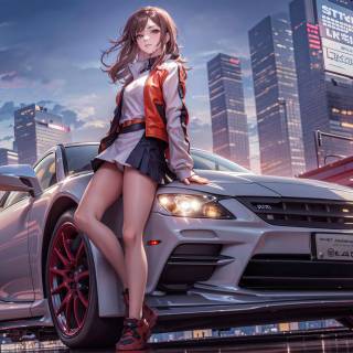 4k cars anime wallpaper