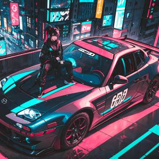 4k cars anime wallpaper