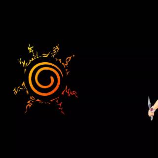 Anime 4k orange wallpaper