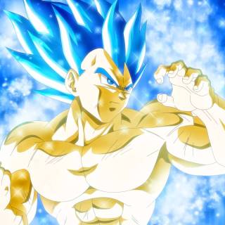 Vegeta 4k blue wallpaper