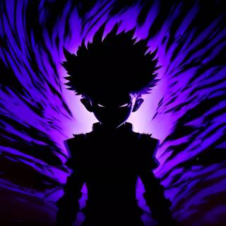Dark purple anime desktop wallpaper