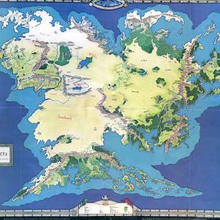 Middle Earth map 4k wallpaper