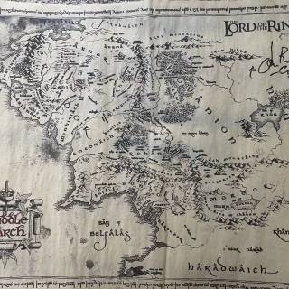 Middle Earth map 4k wallpaper