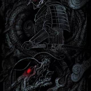 Black dragon phone wallpaper