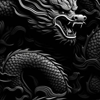 Black dragon phone wallpaper
