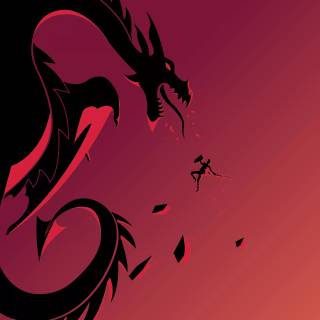 Black dragon phone wallpaper