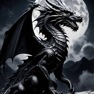 Black dragon phone wallpaper