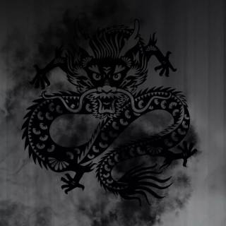 Black dragon phone wallpaper