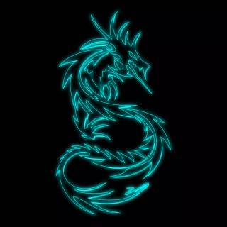 Black dragon phone wallpaper