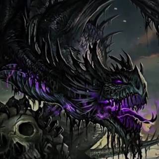 Black dragon phone wallpaper