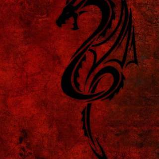 Black dragon phone wallpaper